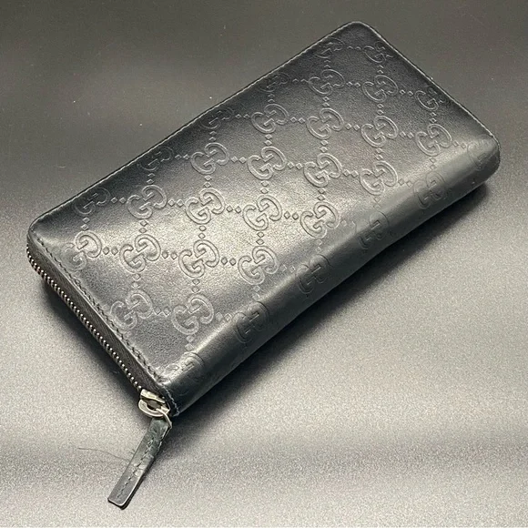 Gucci | Bags | Gucci Gg Zip Around Long Wallet Guccissima  display picture 1